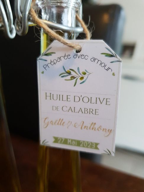 Menu et cadeaux aux invités 5