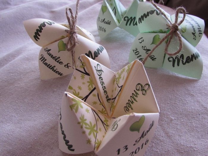 Menu cocotte table enfants