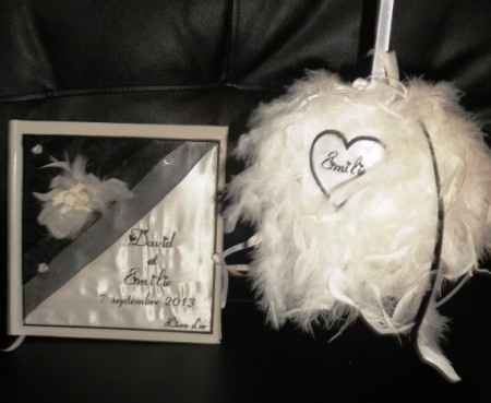 porte alliance et livre de remerciement