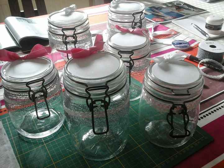 Mes pots a bonbons pour candy bar diy - 2