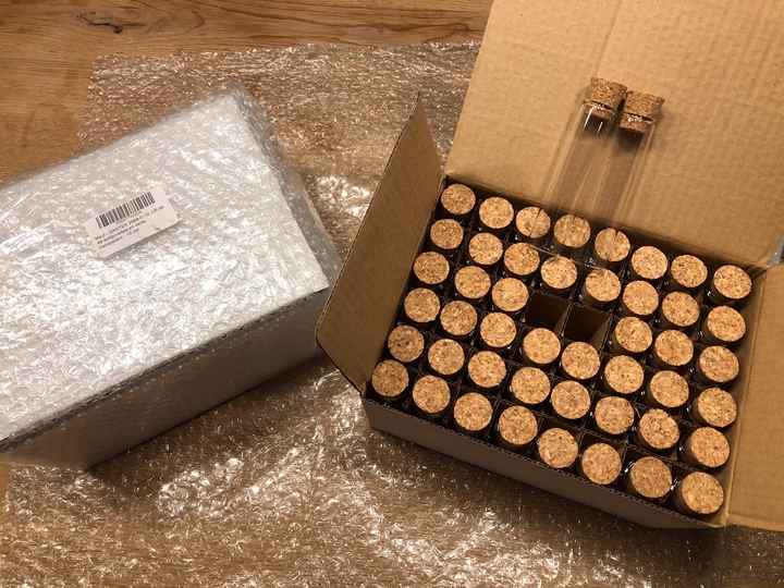 Cadeaux invités - épuisettes en verre pour dragées