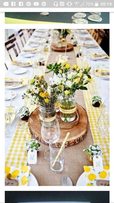 Bouquet et petit centre de table en vase champêtre - 1