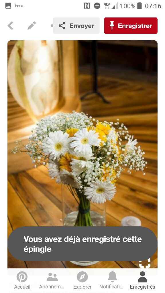 Bouquet et petit centre de table en vase champêtre - 3