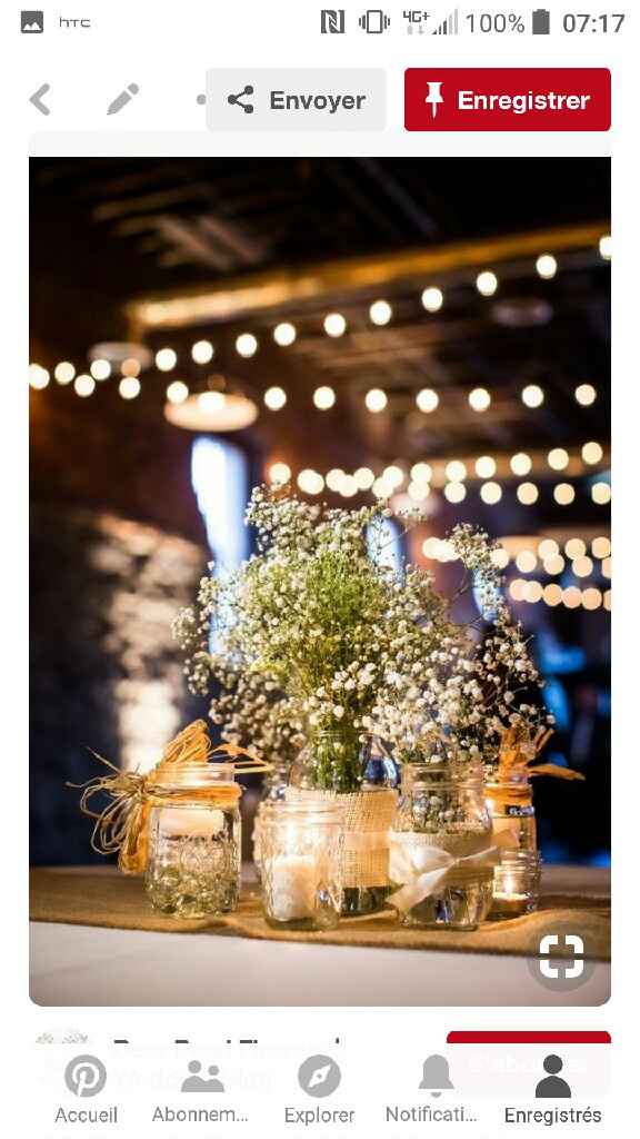 Bouquet et petit centre de table en vase champêtre - 4