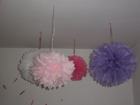 mes pompons de plafond