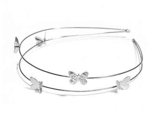 Serre-tête métal papillons