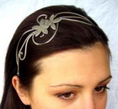 Serre-tête métal fleurs