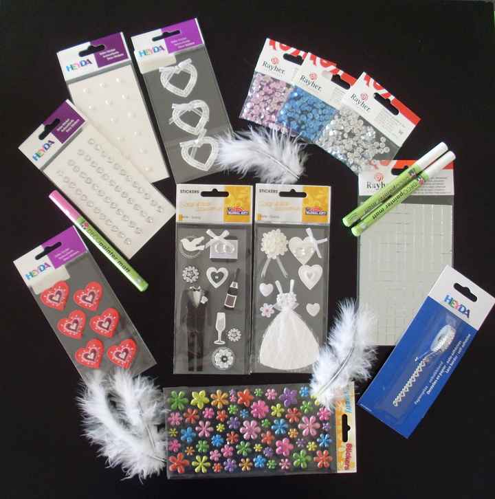 Accessoires pour customiser mon livre d'or