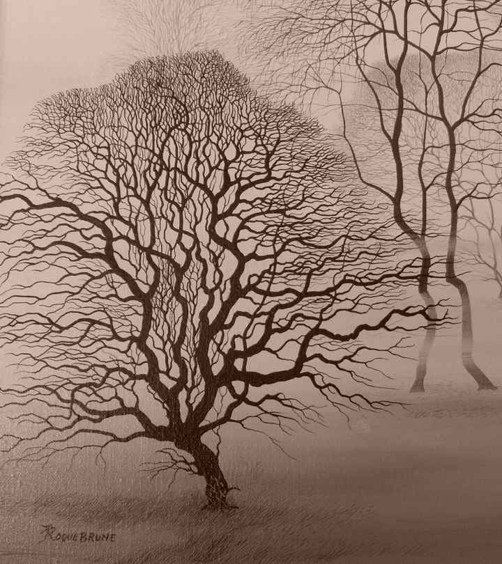 Arbre peint par mon grand-oncle