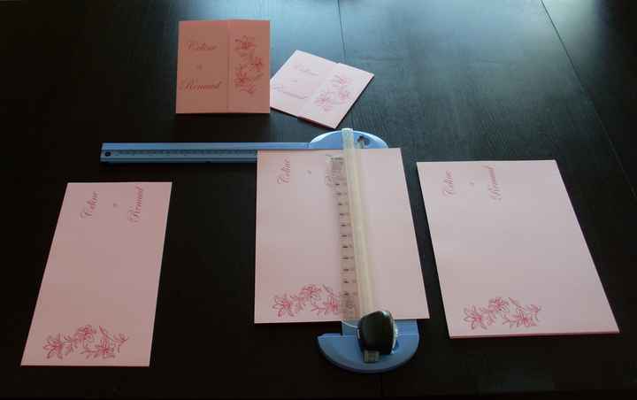 Faire-parts: making of (1)