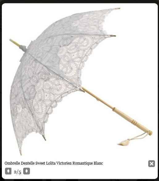 Ombrelle sur le site Bellandy