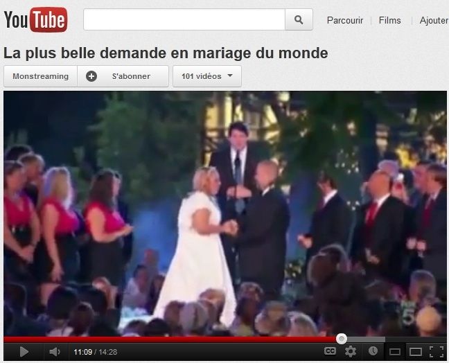 La plus belle demande en mariage du monde