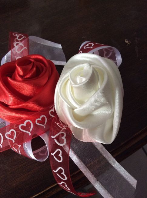 Roses en tissus 
