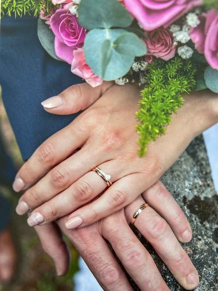Alliance et bague de fiançailles - 1