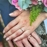 Alliance et bague de fiançailles - 1