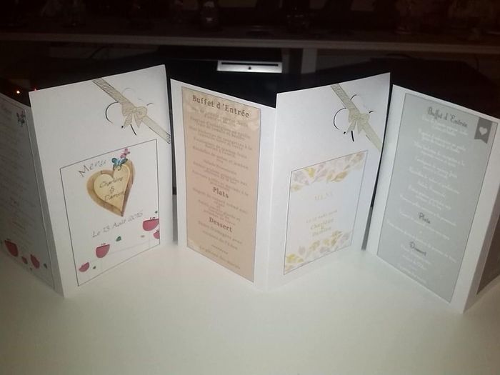 menu automne et été