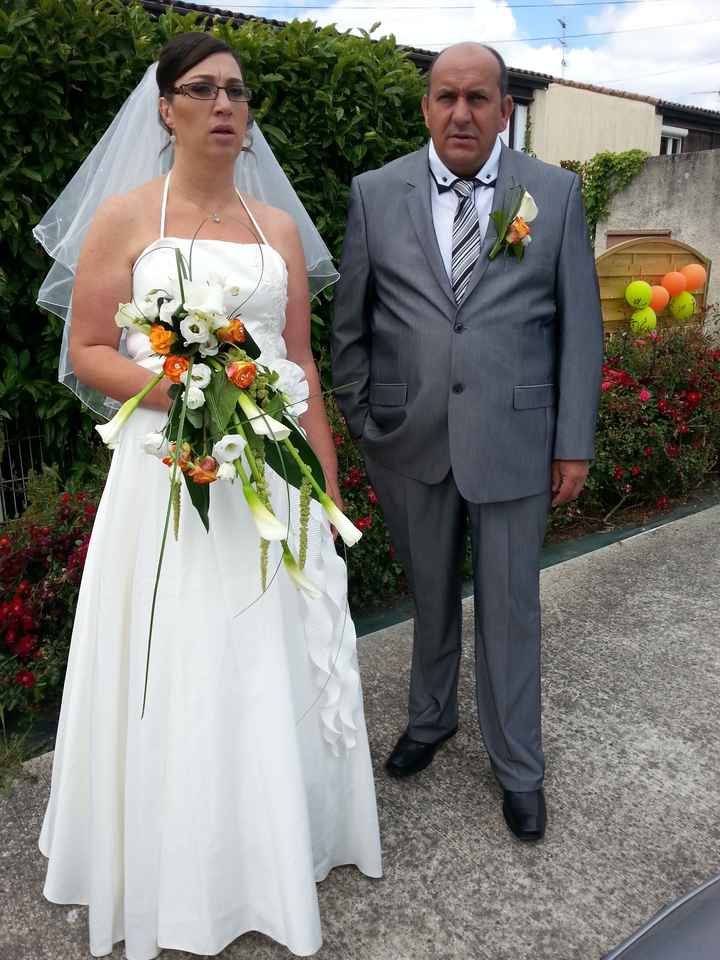 photo de  nous en mariée le jour J