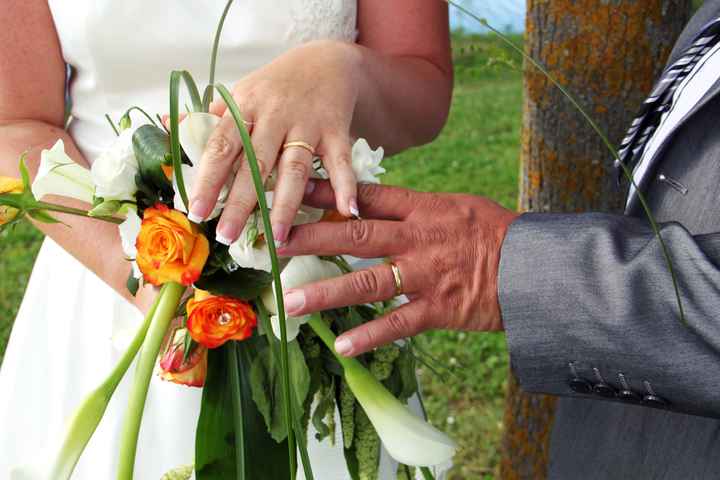 mon bouquet et nos alliances