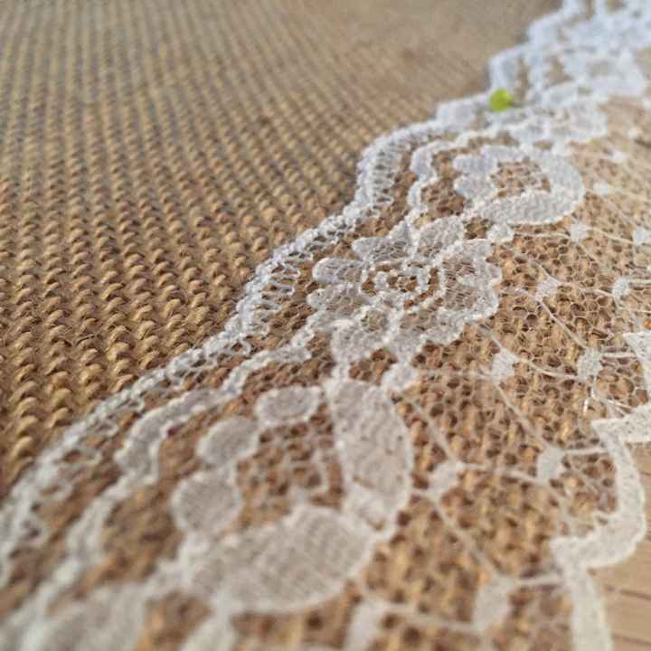 Chemin table en toile de jute - 2