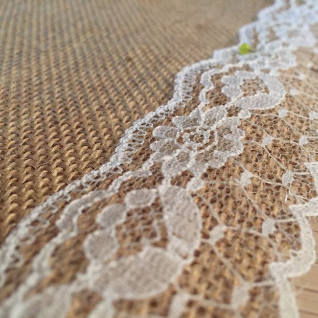 Chemin table en toile de jute - 2