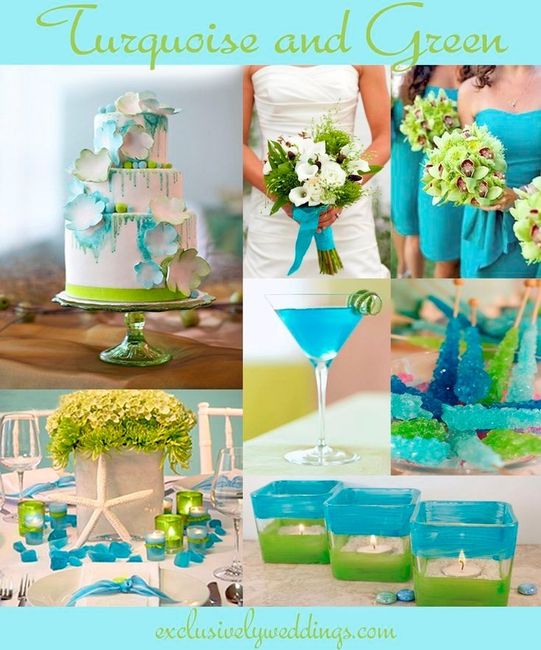 Wedding Turquoise and Green