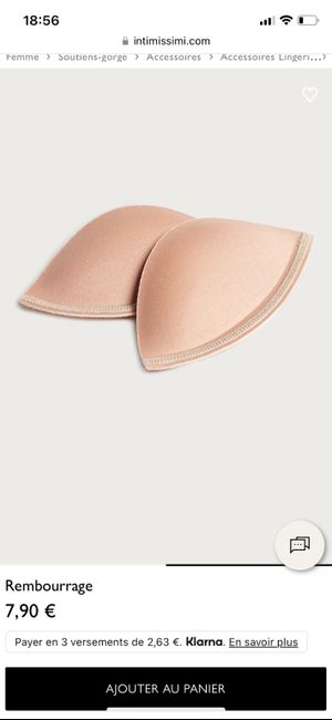 Rembourrage bustier 1