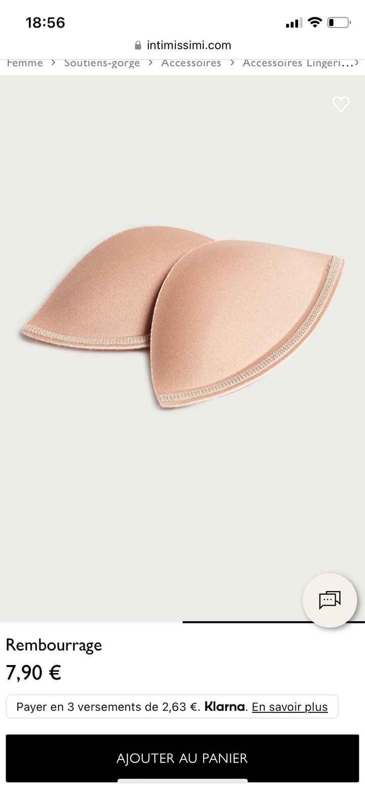 Rembourrage bustier - 1