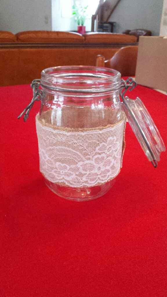 Mes photophores et bocaux pour le centre de table - 4