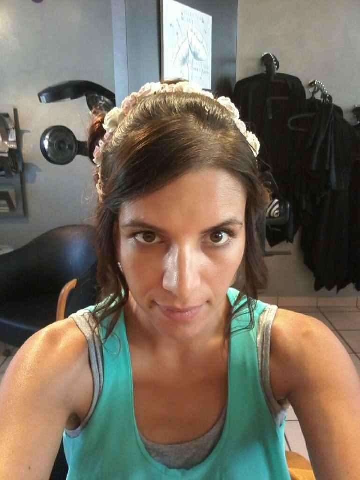 Dernier essai coiffure avant le jour j - 1