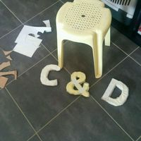 Tutoriel lettres en carton - 2