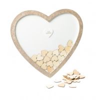 Livre d'or coeur avec cadre