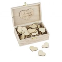Livre d'or coeur avec boîte