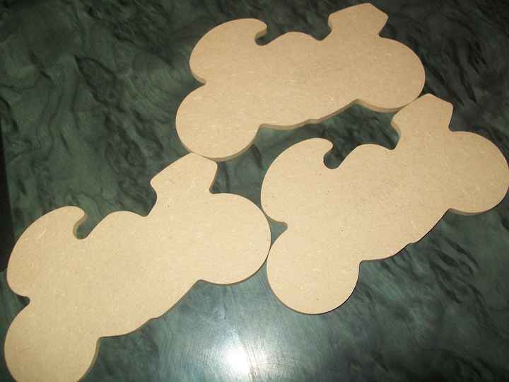 les motos en bois pour les centres de table 