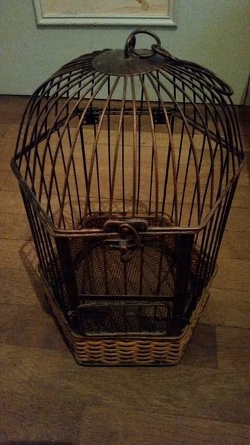 Urne cage oiseau