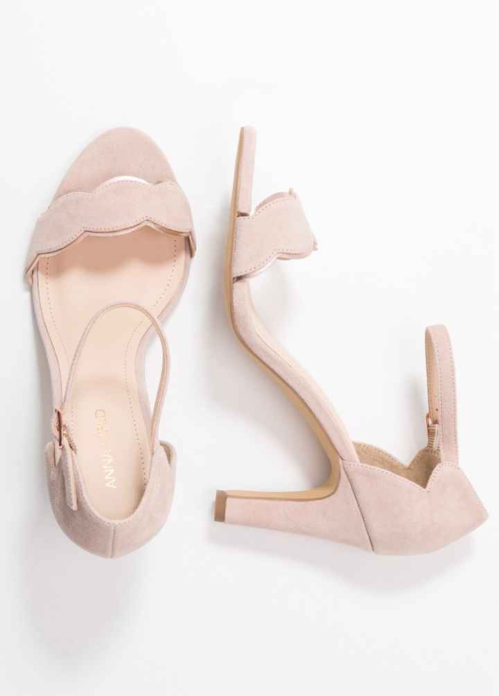 Chaussures mariée rose poudrée - 1
