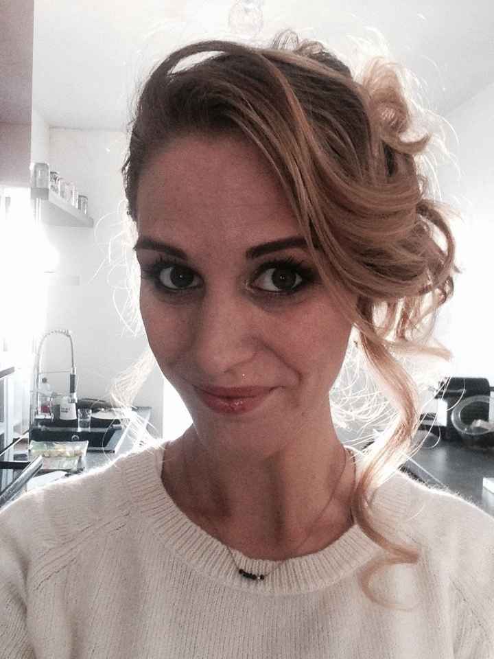 Essai coiffure - chignon validé