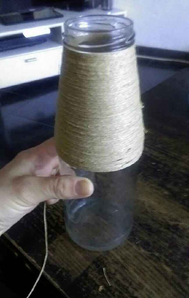 Theme lavande et ble: cherche idee de customisation pot en verre - 1