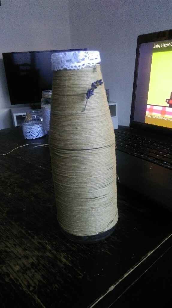 Theme lavande et ble: cherche idee de customisation pot en verre - 1