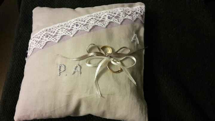 Cadeau: coussin d alliance 'fait maison'! - 1