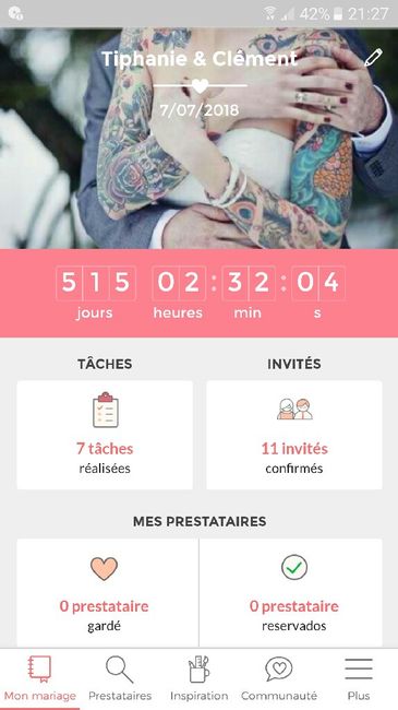 Combien de jours reste-t-il avant votre mariage ? - 1