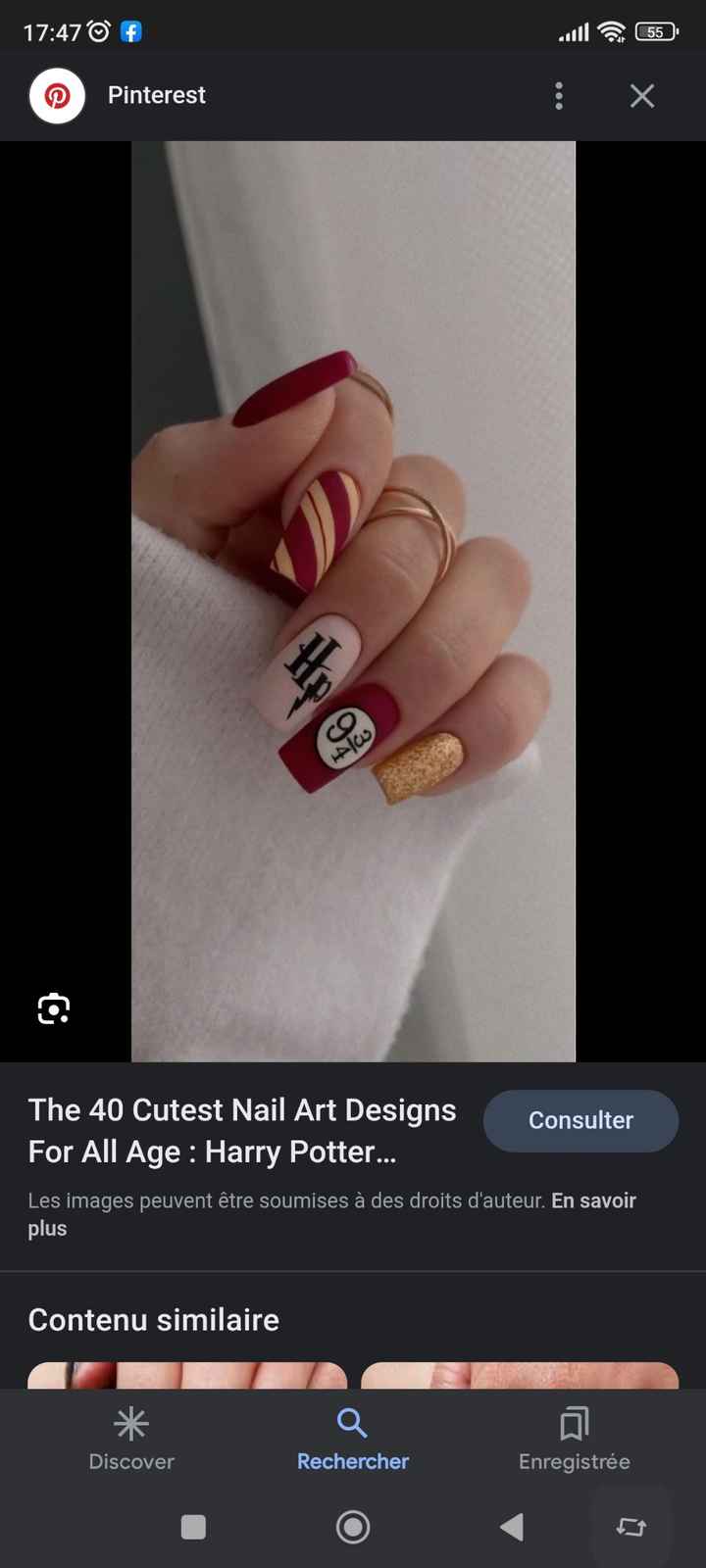 Manucure bordeau - 1