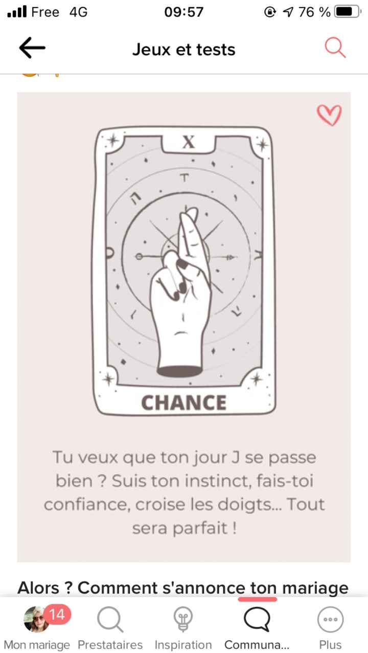 La chance te sourit 🔮😃 - 1