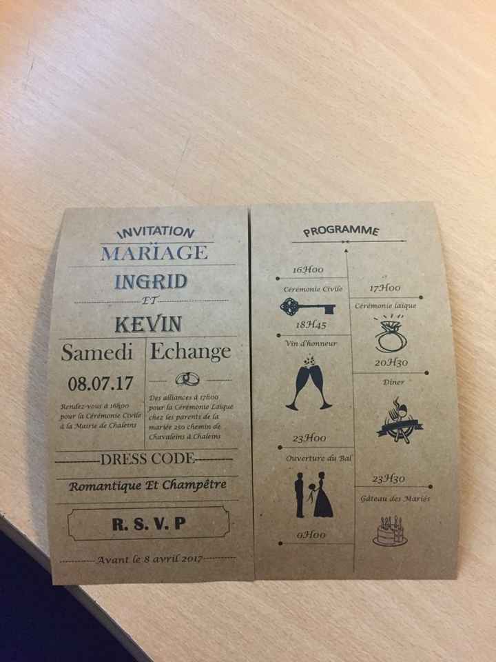 Faire part en cours - 1