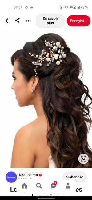 Coiffure lachée ou attachée . 2