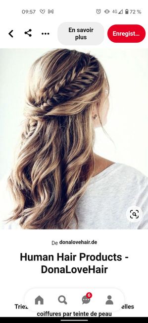 Coiffure lachée ou attachée . 3