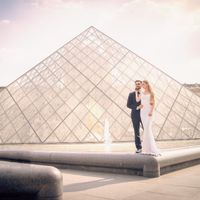 Photos de couple au Louvre