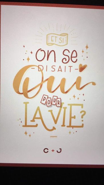 Demande en mariage - 1