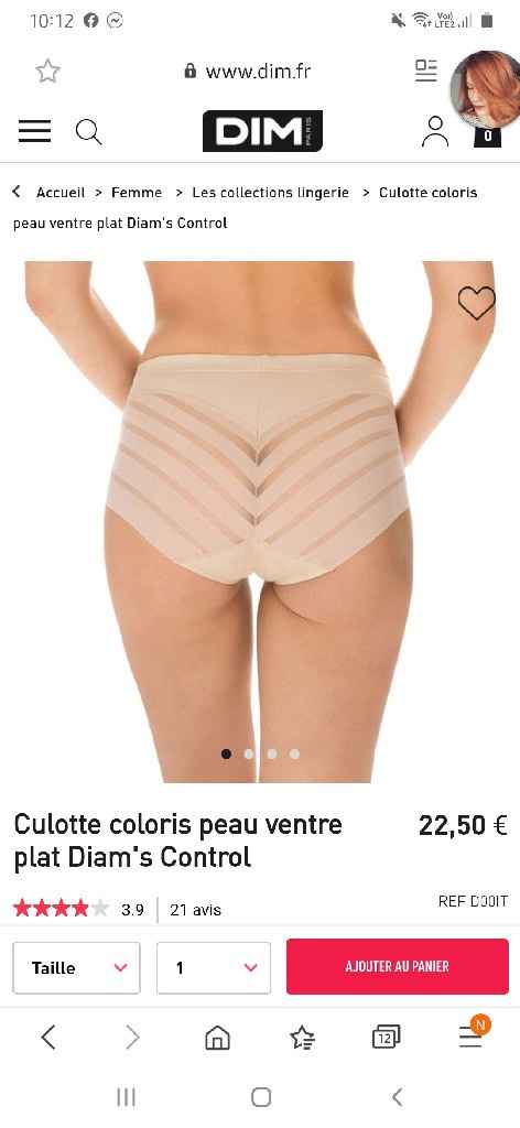 Culotte gainante basse - 1