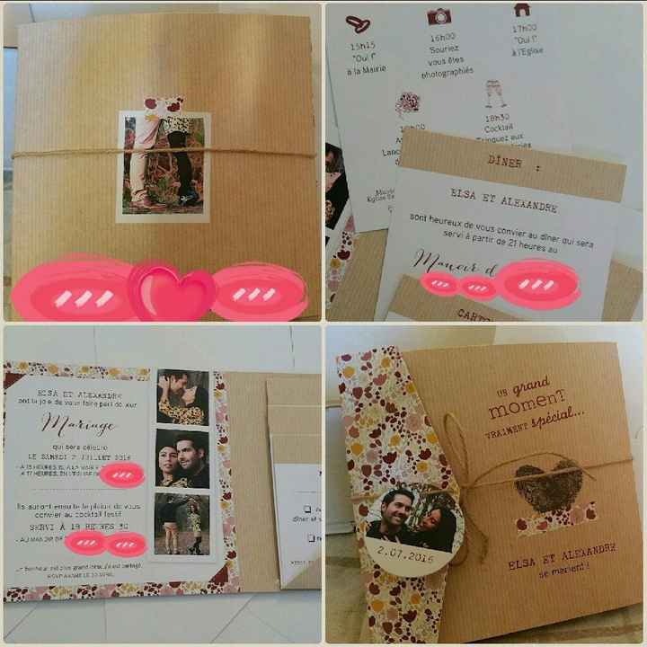 Faire parts envoyés - 1