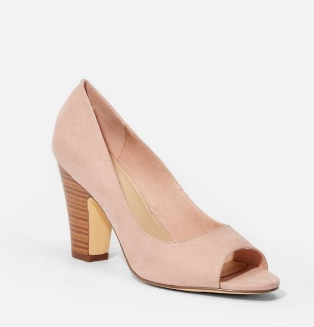 Chaussures mariée rose poudrée - 1